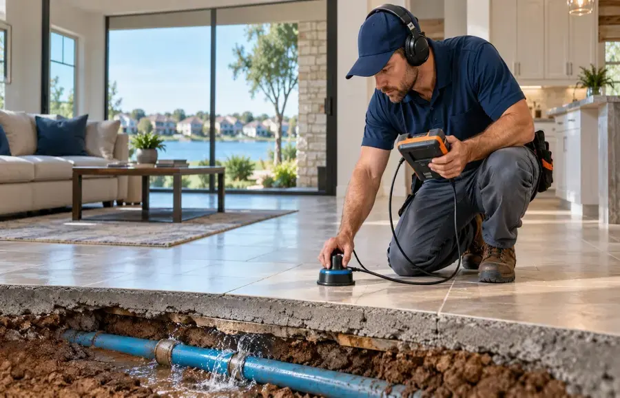 Slab Leak Water Damage in Little Elm, TX